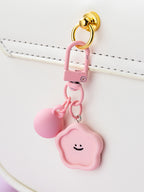 Macaron Smiley Face Keychain