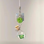 Ins-style Refreshing Four-leaf Clover Wishing Bottle Phone Charm