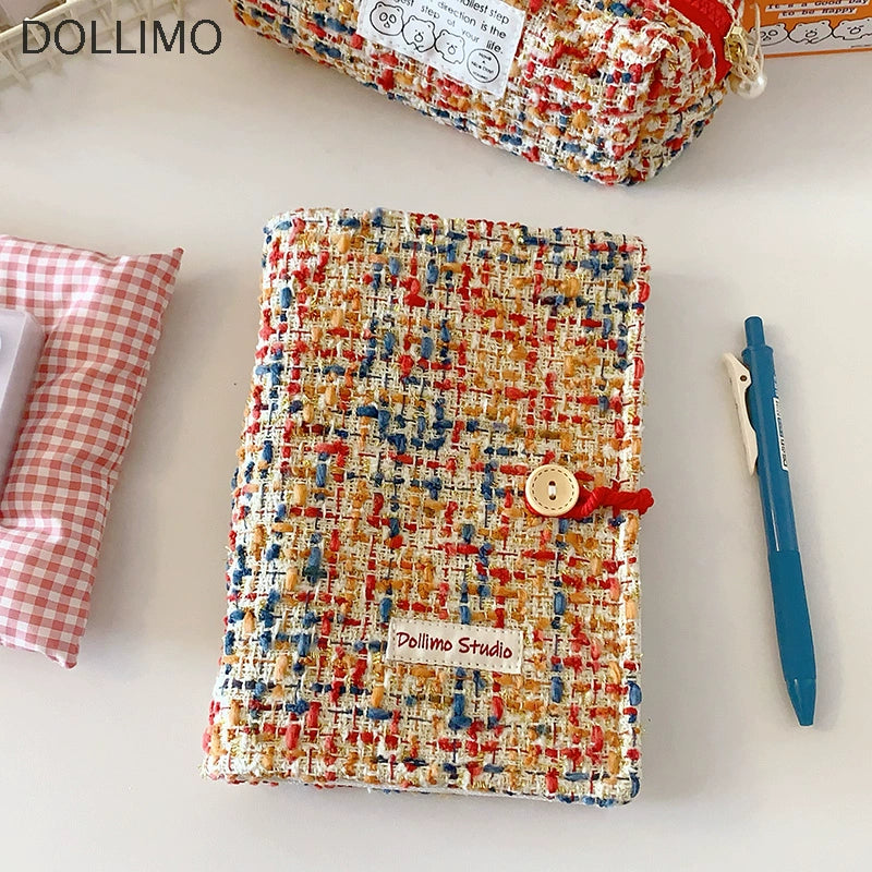 Rainbow Woven Refillable Journal