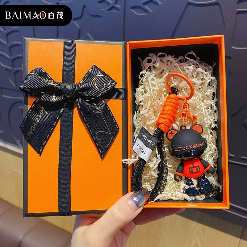 Eyepatch Bear Keychain