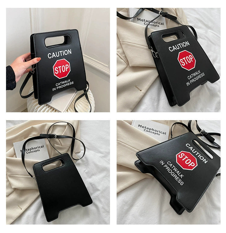 CAUTION Sign Mini Crossbody Bag