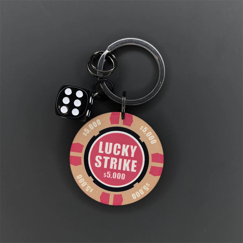 Poker Chip Keychain