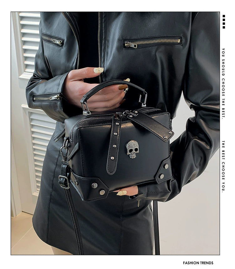 Punk Skull Pillow Tote Bag