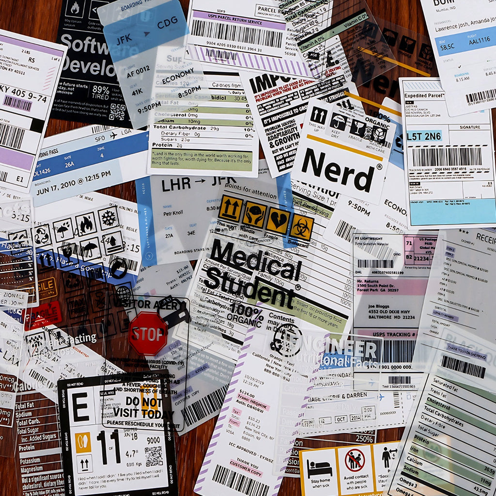 Daily Life Journal Stickers Set