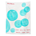 Enjoy The Bubbles Now Tapestry