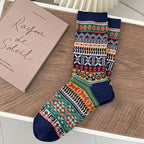 Fair Isle Knit Socks