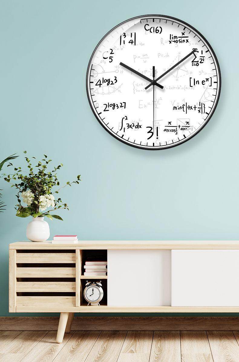 Creative Math Formula Wall Clock For Math Geek