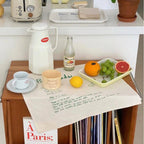 Aesthetic Ins Style French Script Placemat