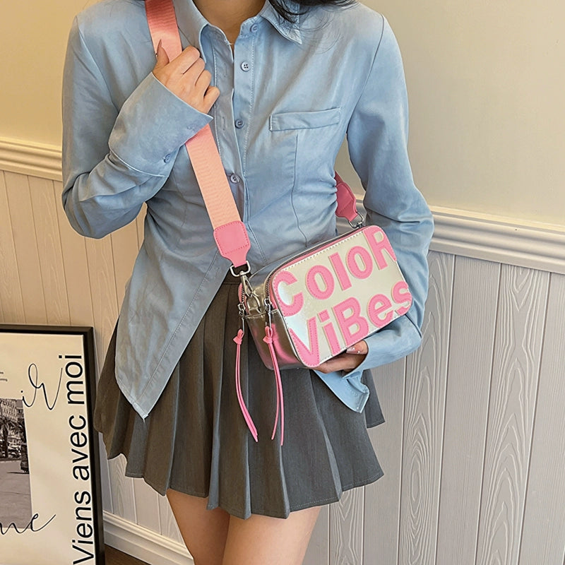 Color Vibes Camera Crossbody Bag