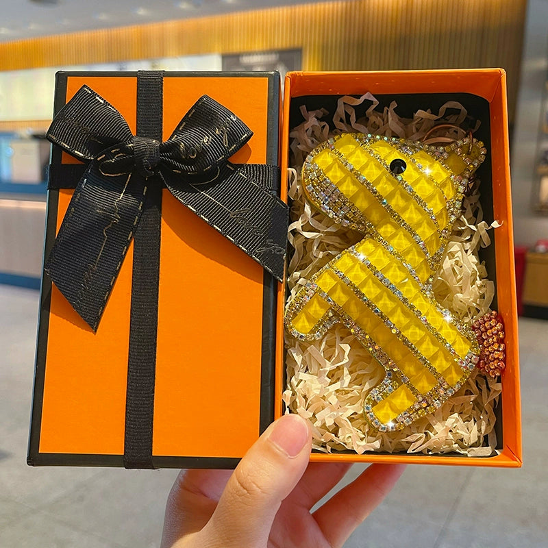 Full-diamond Pony Keychain