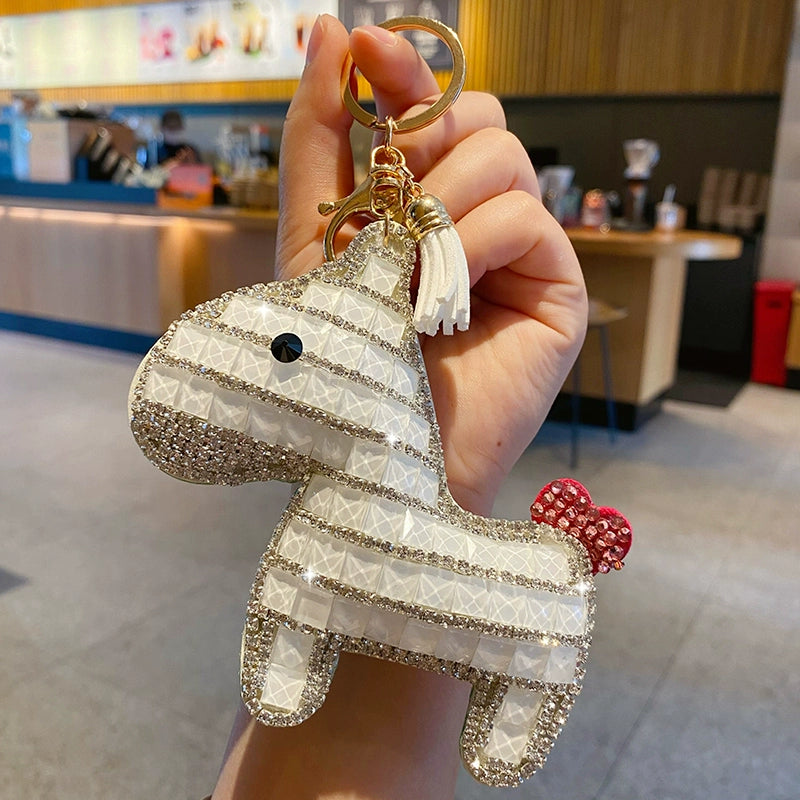 Full-diamond Pony Keychain