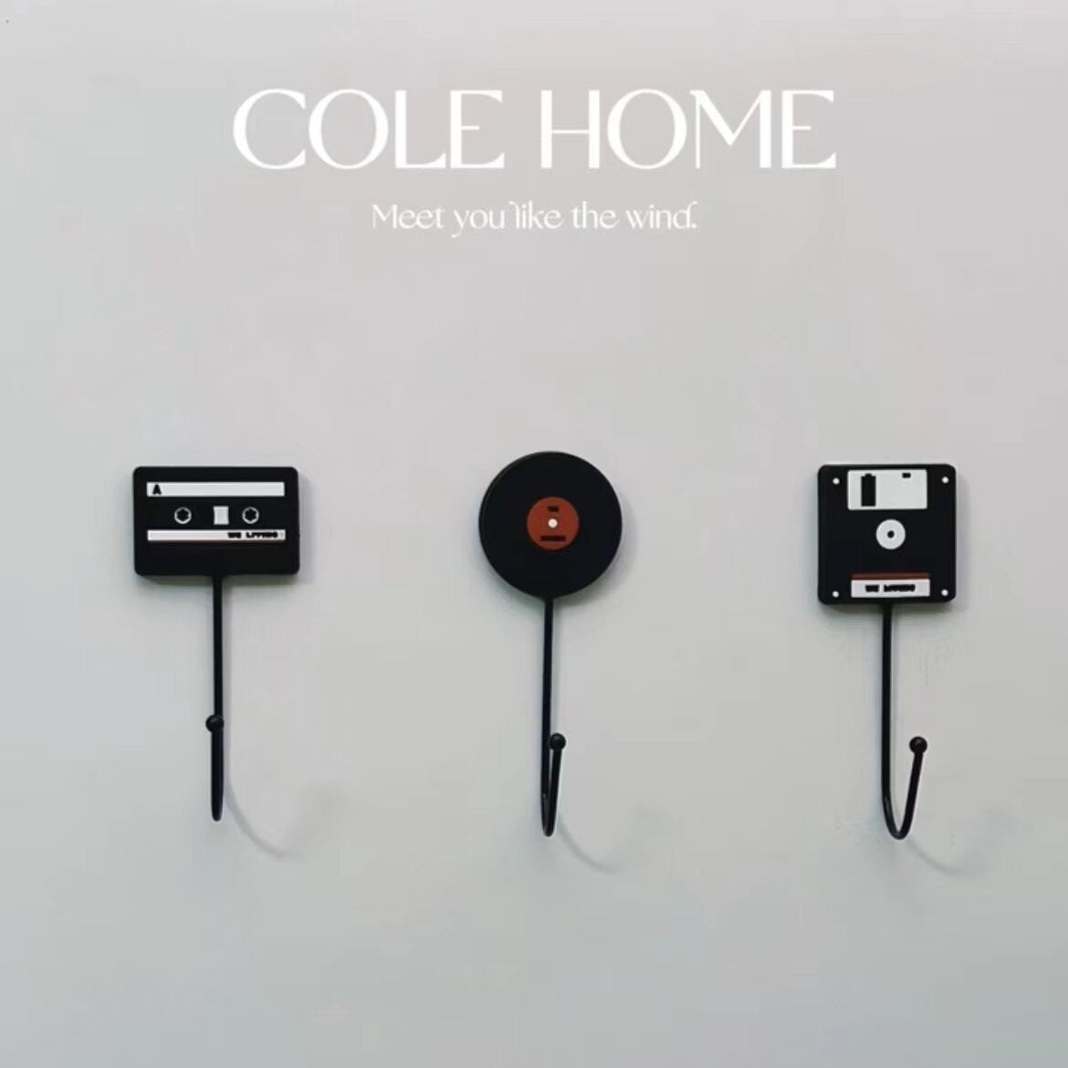 Vintage Vinyl Record Wall Hooks