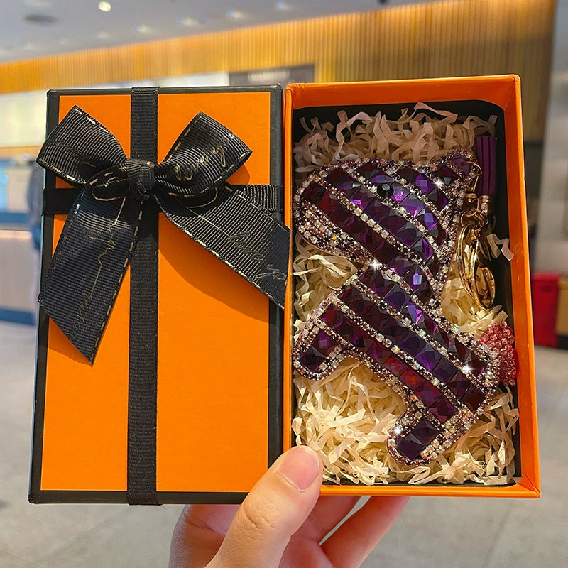 Full-diamond Pony Keychain