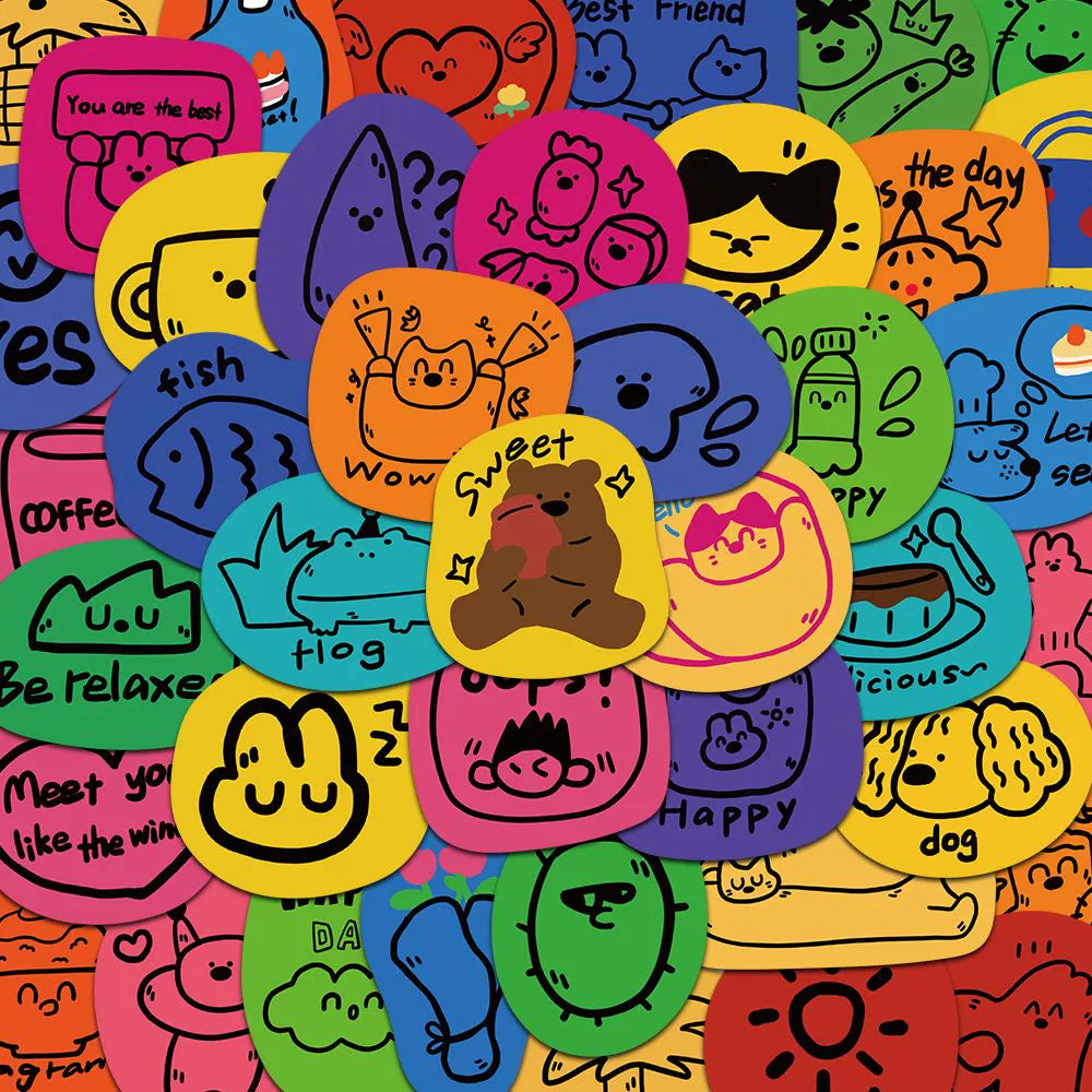 Cartoon Emoji & Doodle Stickers