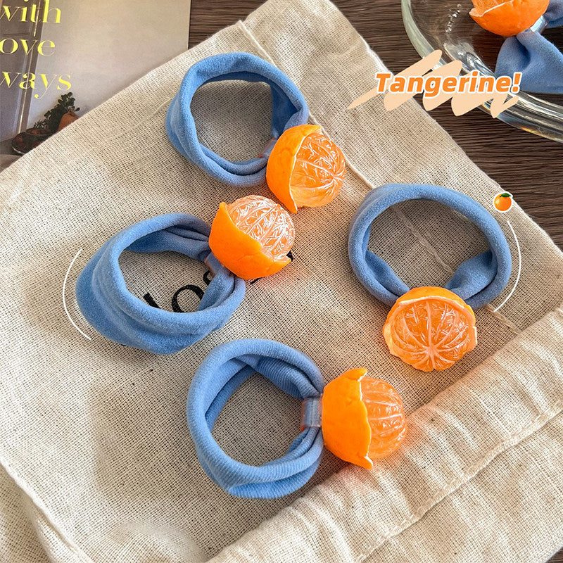 Cute Orange Ponytail Holders