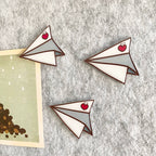 Paper Airplane Push Pins Set