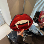 Vampire Red Lips Sling Bag