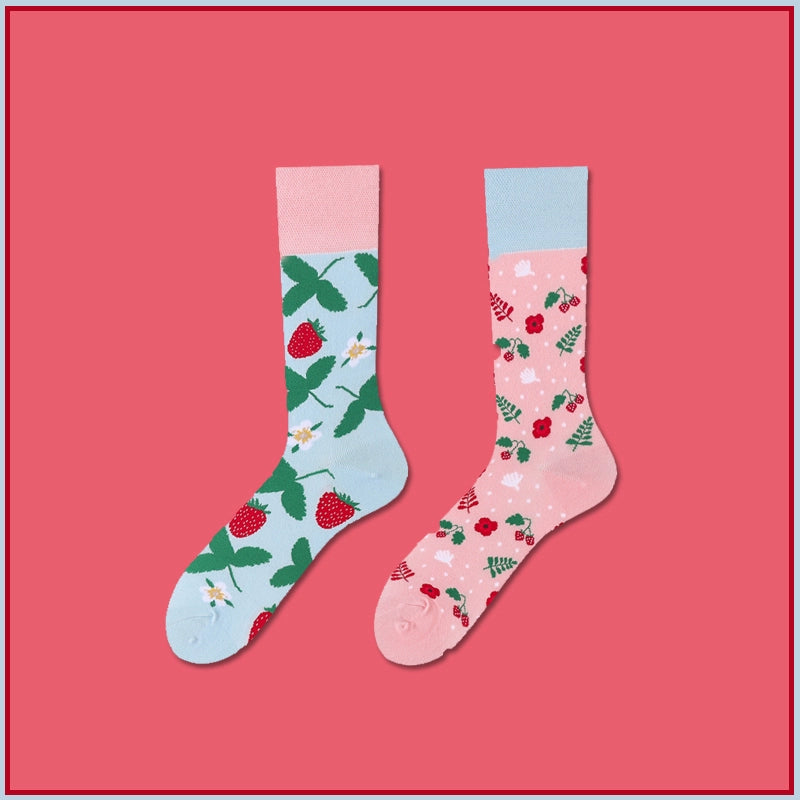 Mismatched Novelty Crew Socks