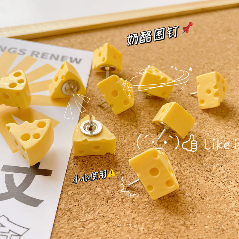 Cheese Wedge Push Pins Set