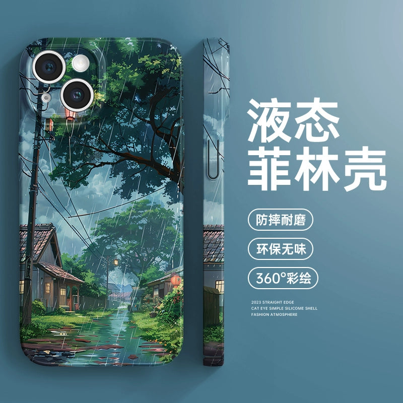 Japanese Rainy Street Phone Case