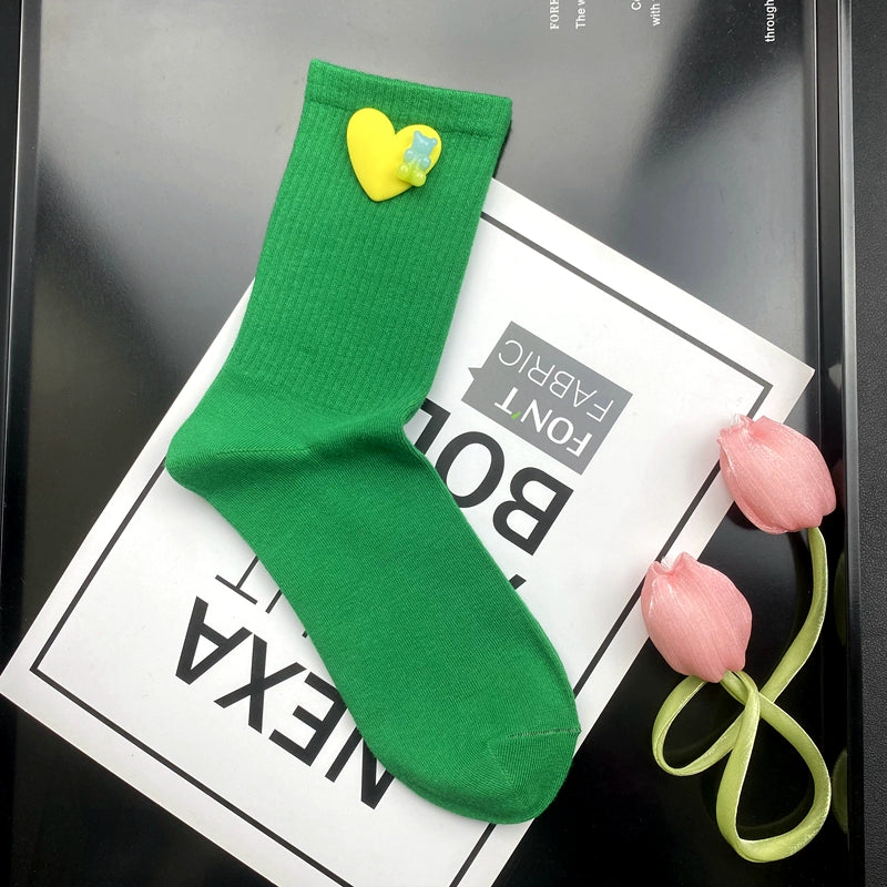 Candy Color Novelty Socks