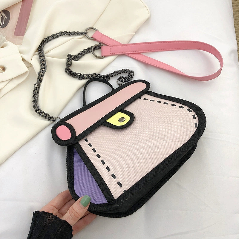 Doodle Sketch Crossbody Bag