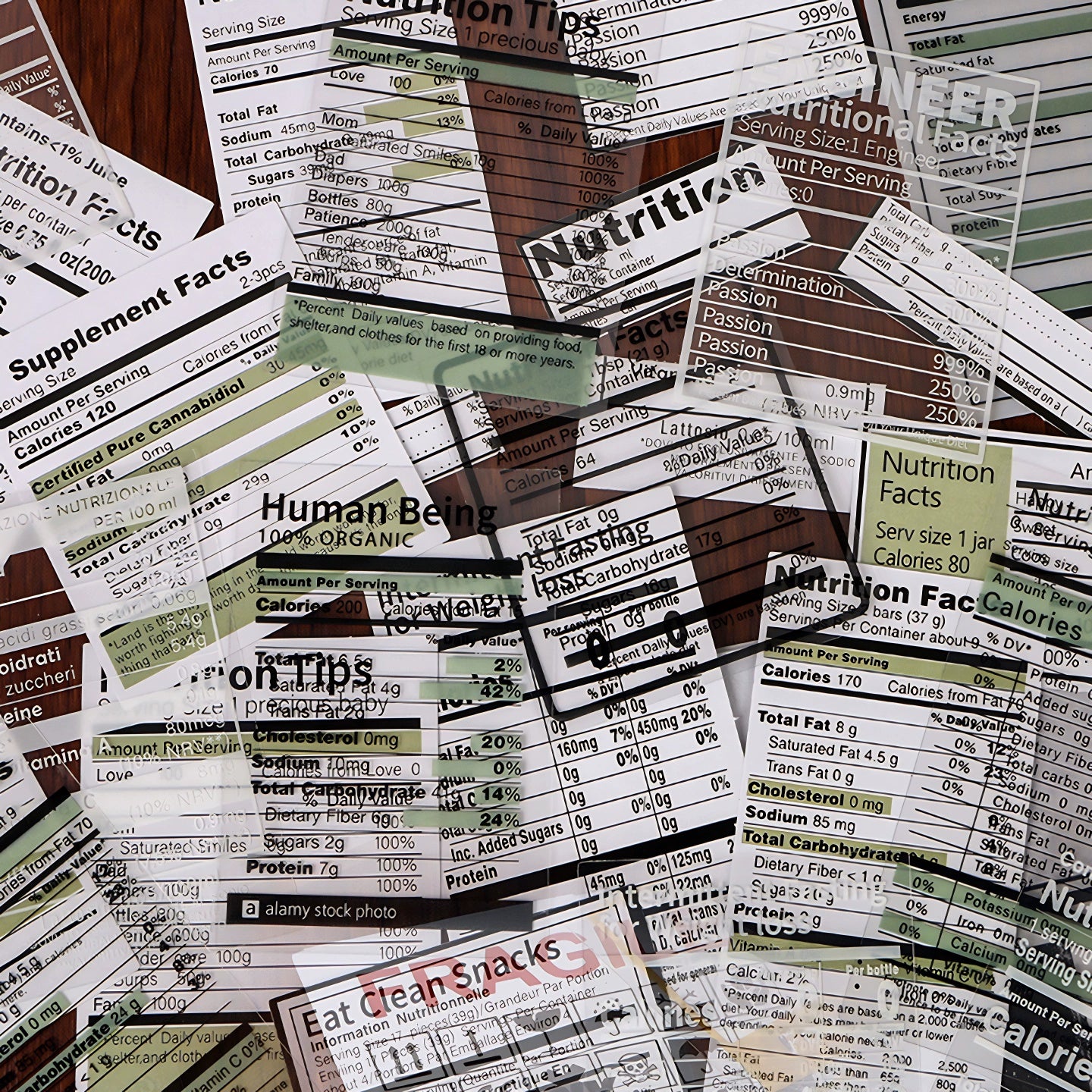 Daily Life Journal Stickers Set