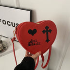 Gothic Heart Crossbody Bag