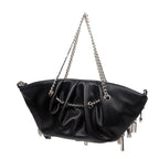 Cyberpunk Zipper Hobo Bag