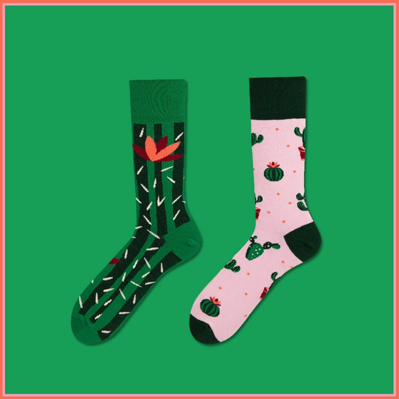 Mismatched Novelty Crew Socks