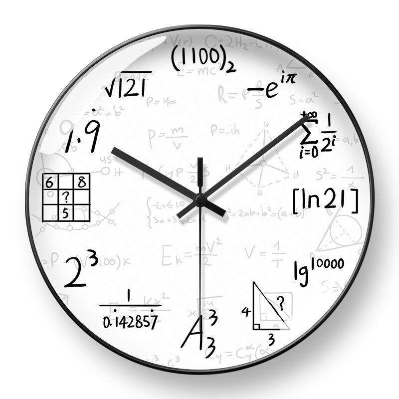 Creative Math Formula Wall Clock For Math Geek