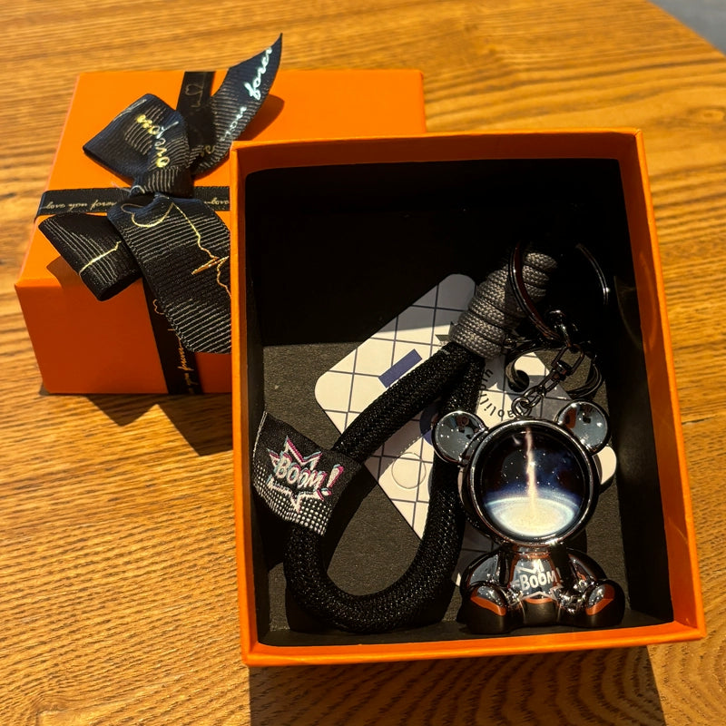 Galaxy Space Bear Keychain