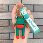 Ugly Cute Silly Face Keychain