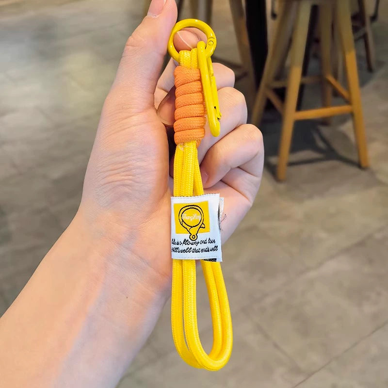 Handwoven Macaron Keychain