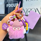 Plush Soot Ball Keychain