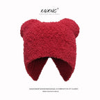 Bear Ear Fleece Earflap Hat