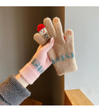 Snowman Knit Gloves