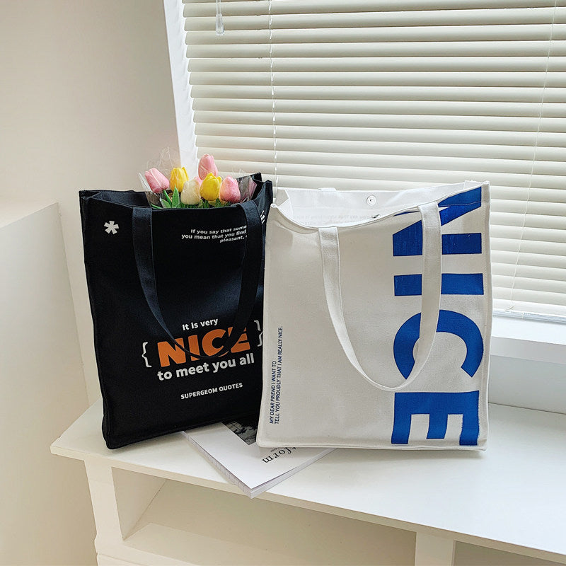 Large Capacity Canvas Casual Tote Bag