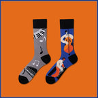 Mismatched Novelty Crew Socks