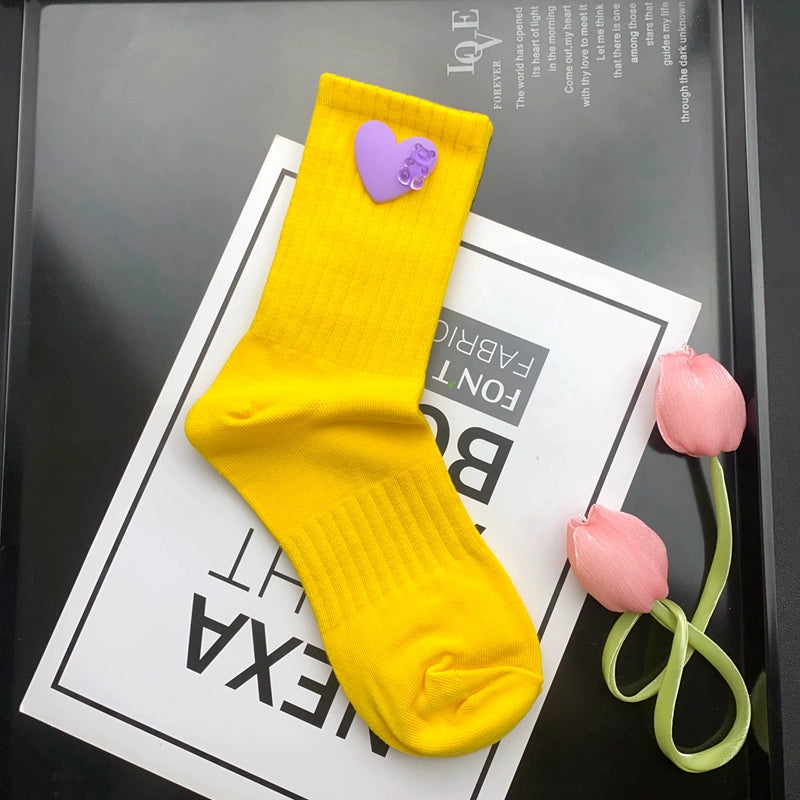 Candy Color Novelty Socks