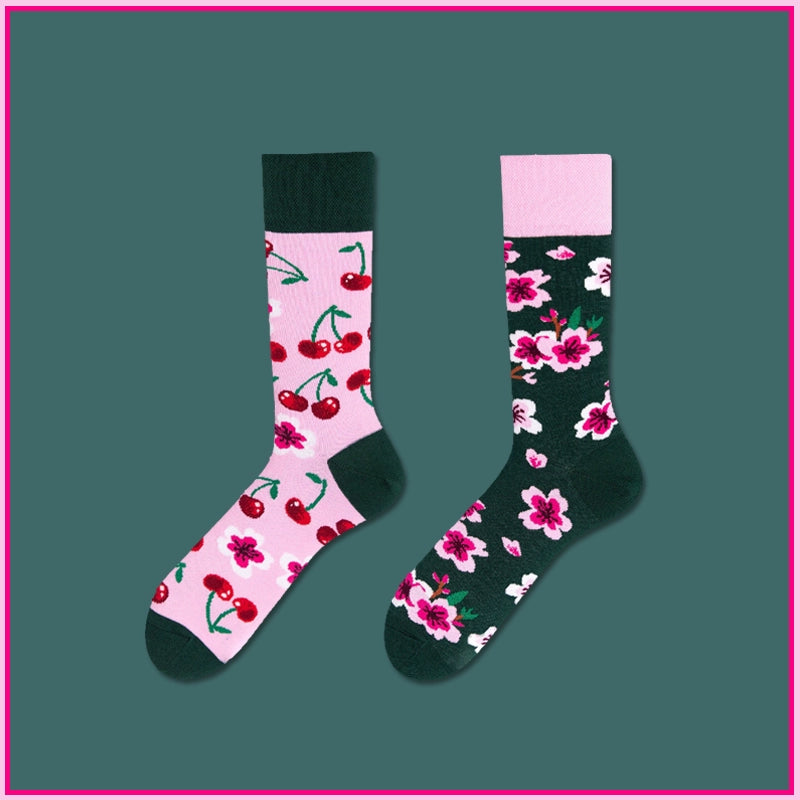 Mismatched Novelty Crew Socks