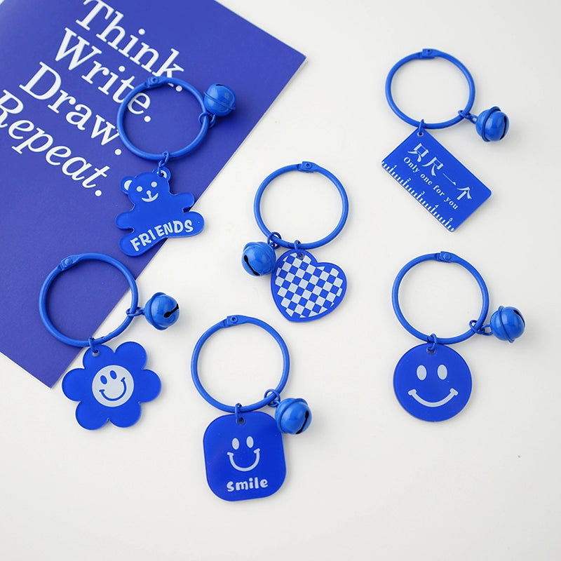 Klein Blue Acrylic Keychain