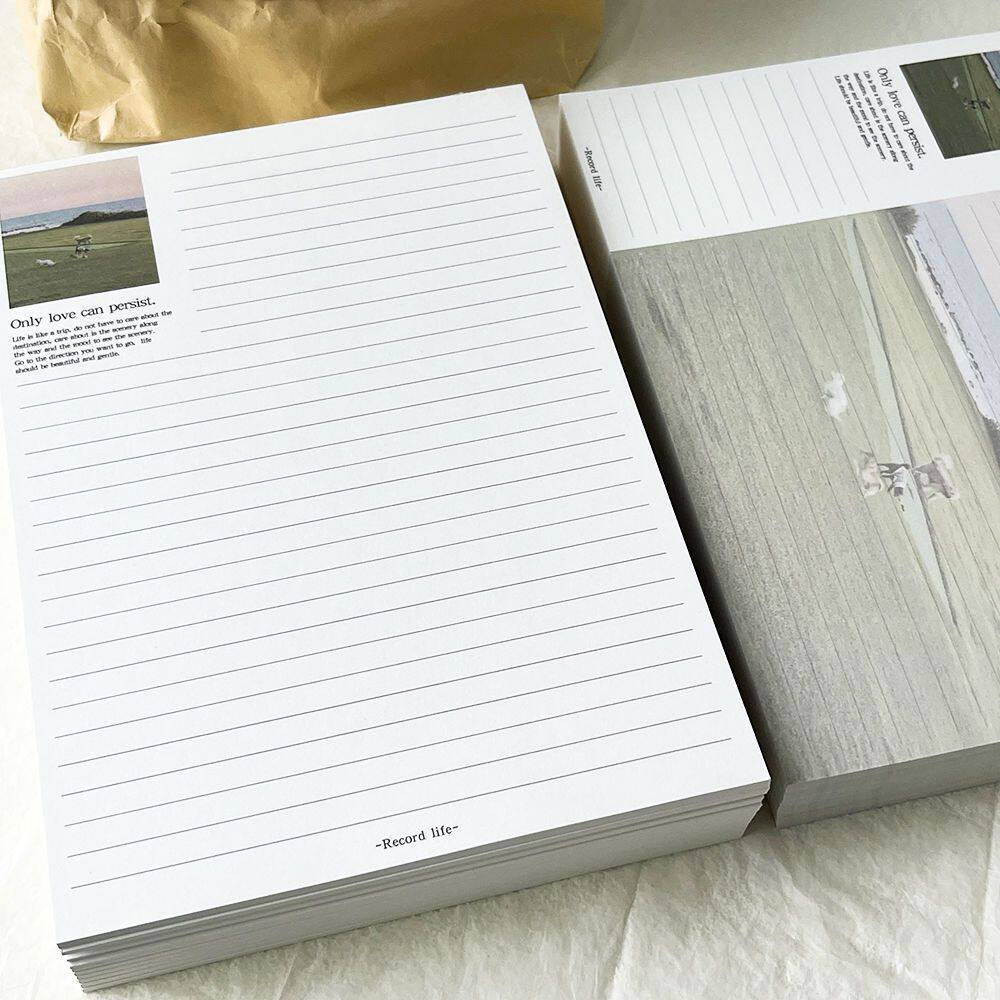 Ins Style British Landscape Tearable Writing Pad