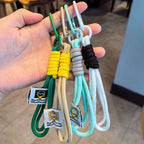 Handwoven Macaron Keychain