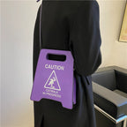 CAUTION Sign Mini Crossbody Bag