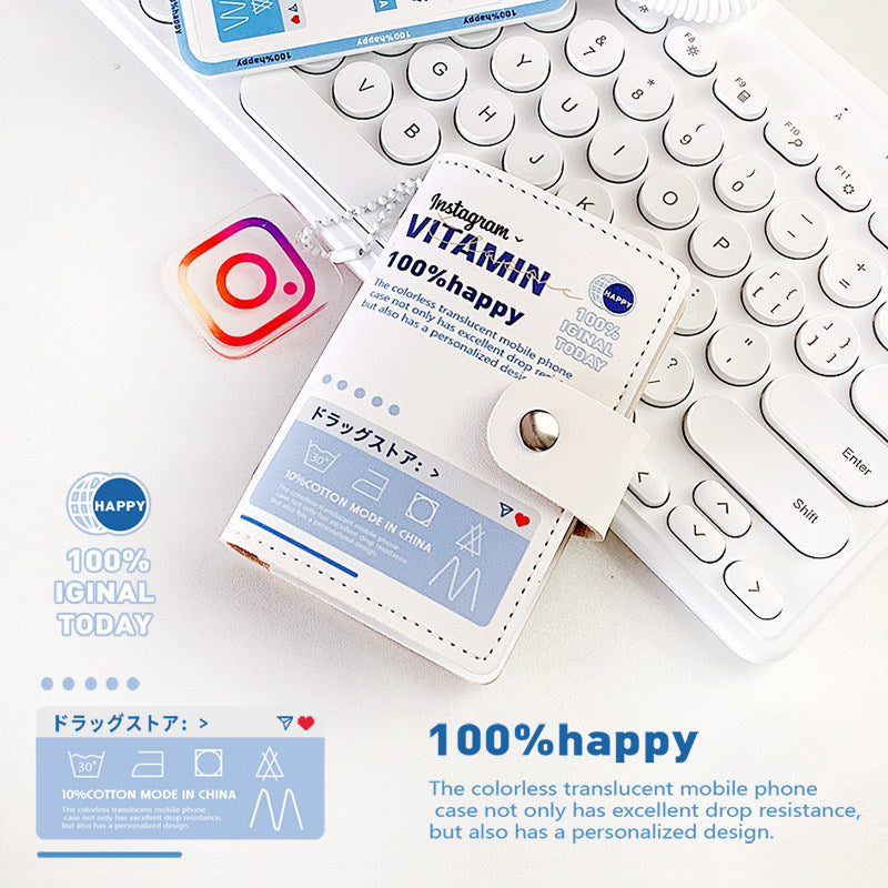 Sky Blue Ins Style Card Holder