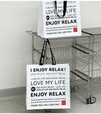 Oversized Woven Tote Bag