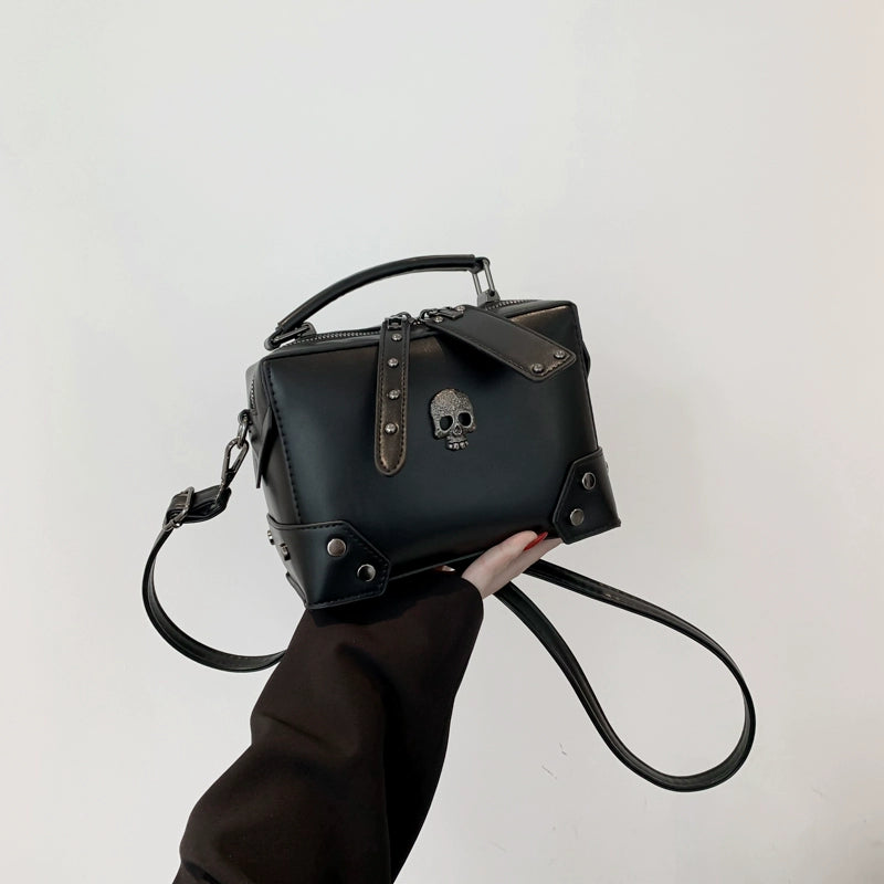 Punk Skull Pillow Tote Bag