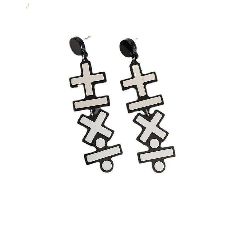 Minimalist Math Symbol Earrings