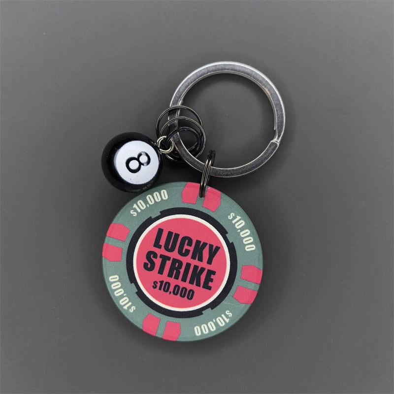 Poker Chip Keychain